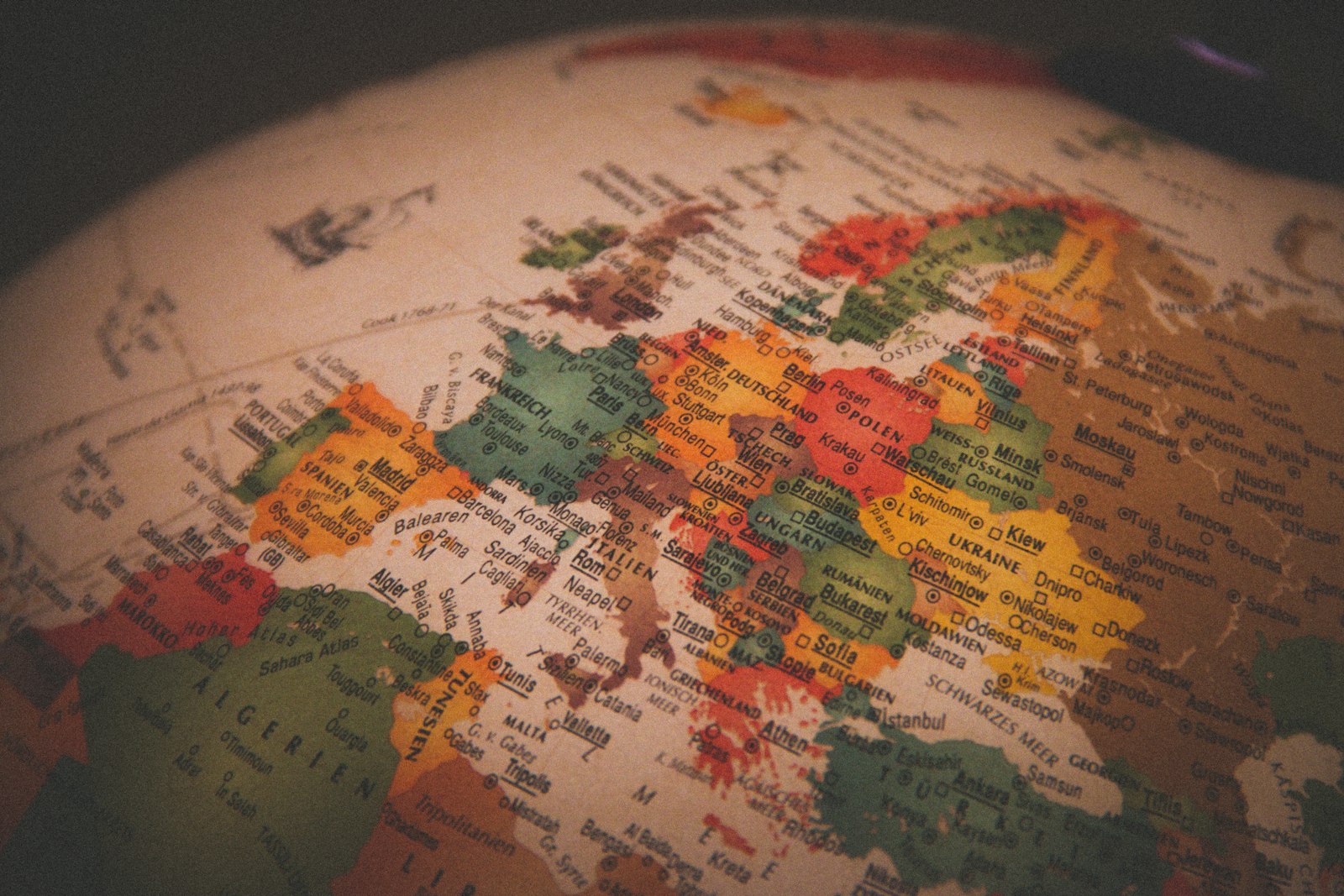 Een kaart van Europa, de geografie van de juridische perimeter waarbinnen we opereren